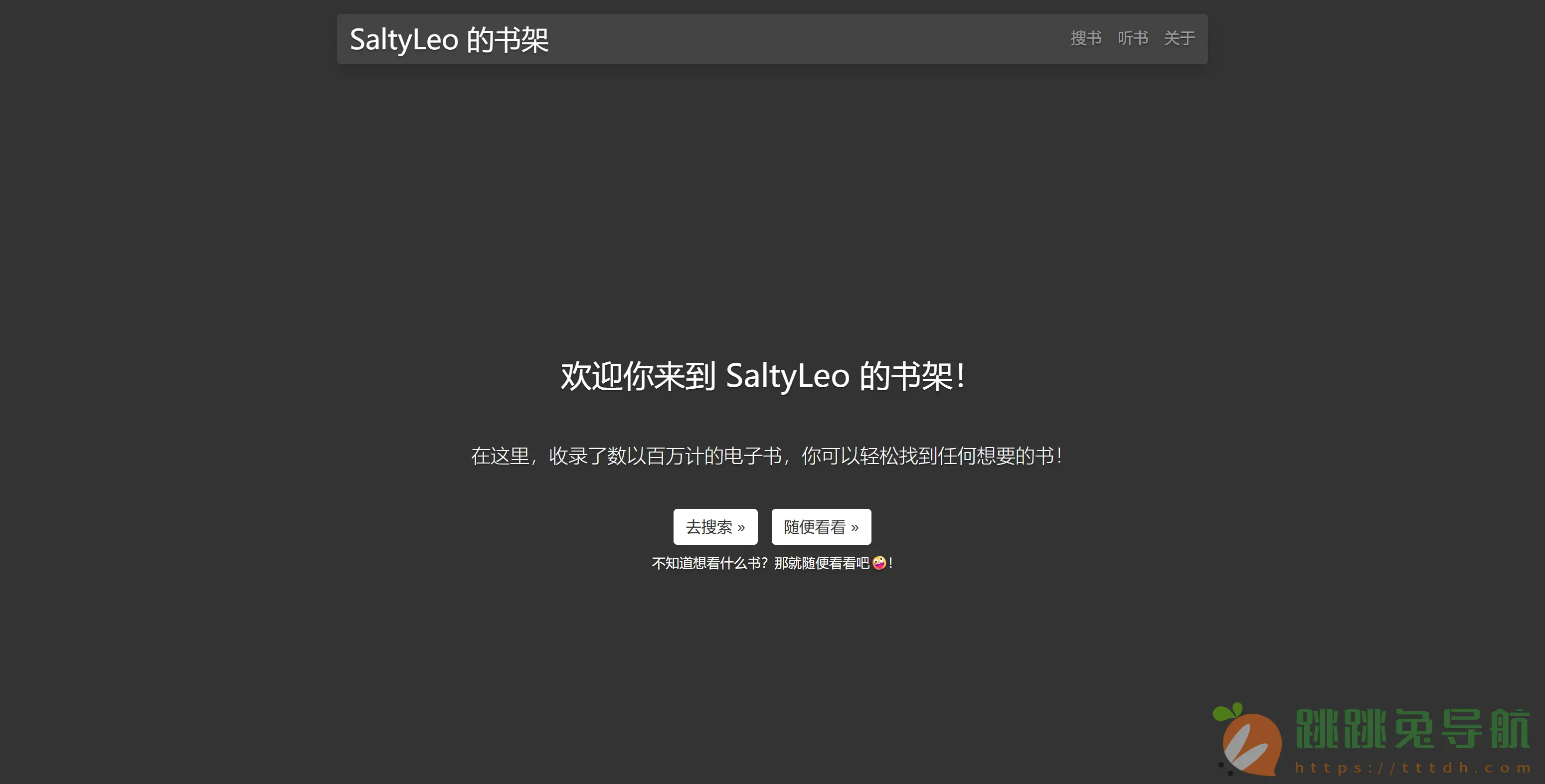 SaltyLeo的书架:免费电子书搜索与下载神器,解锁百万书籍宝库