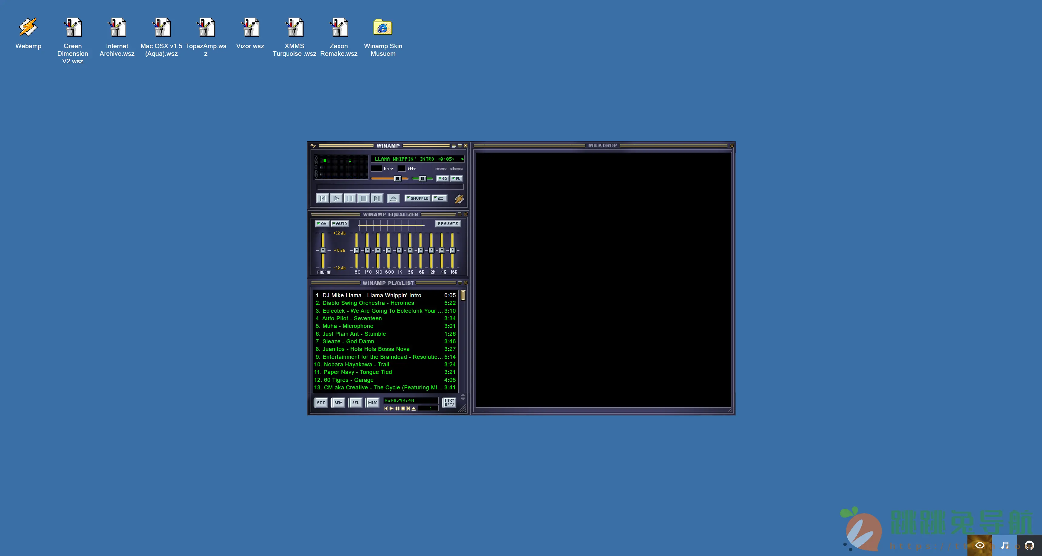 Webamp:重温 Winamp 经典的浏览器音乐神器