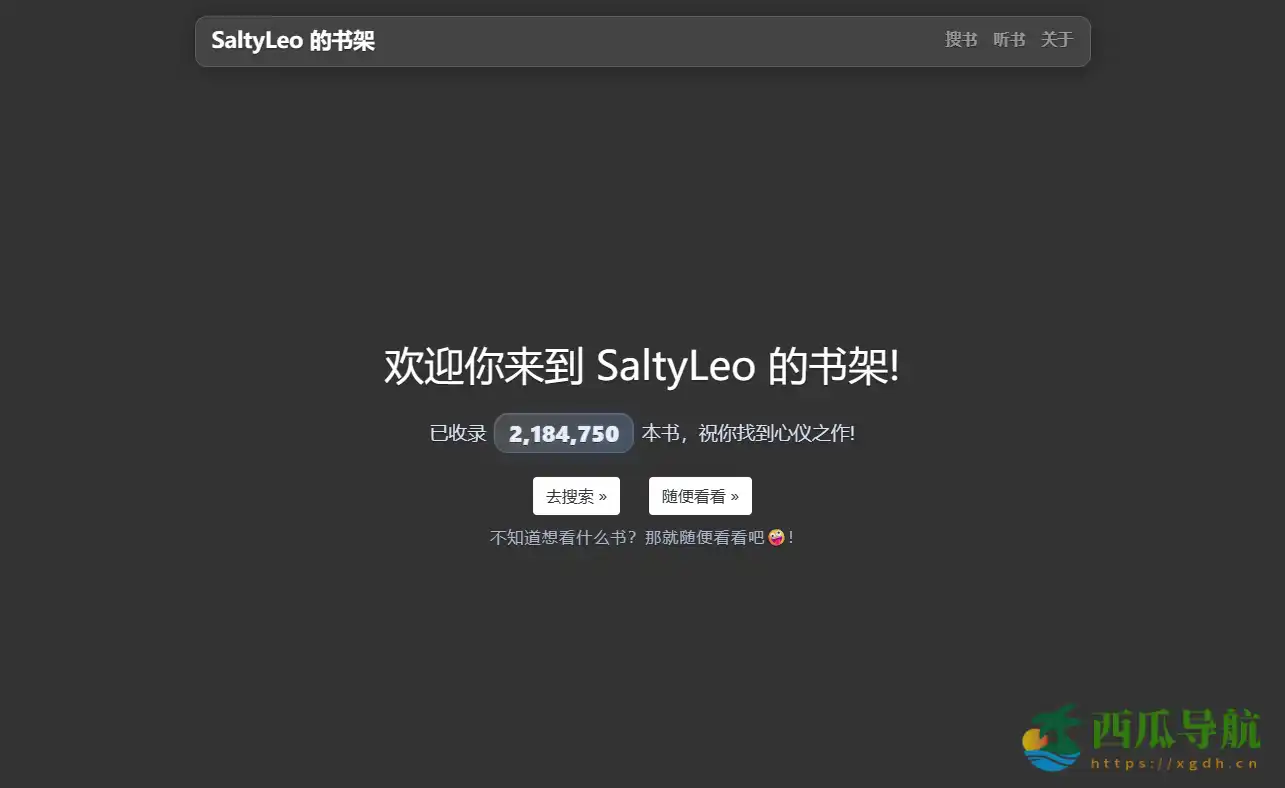 免费搜索与发现全球电子书资源的实用指南:SaltyLeo 的书架
