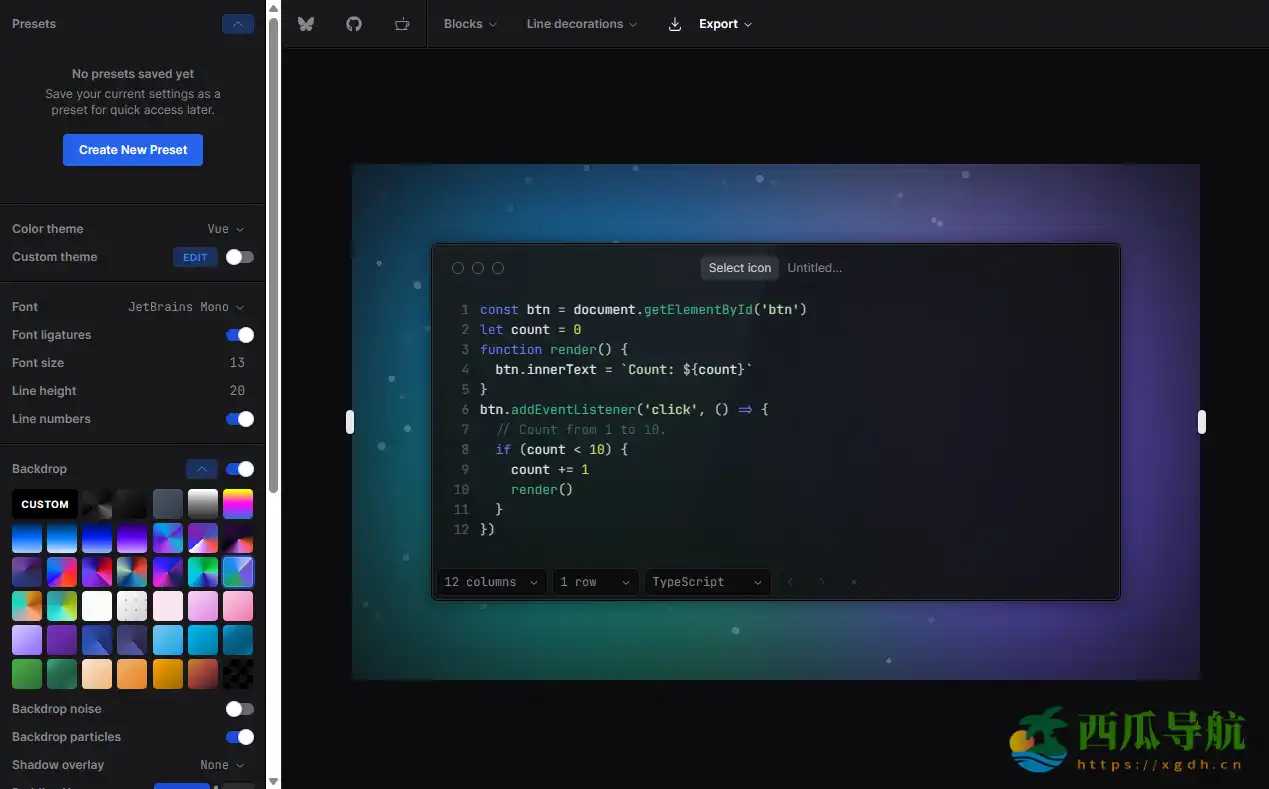 一键生成精美代码截图的开发者工具:Chalkist