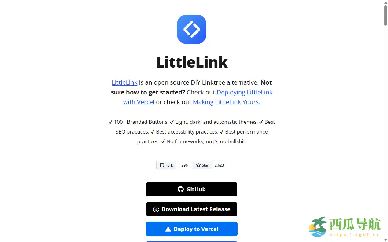 极简且高效的开源链接管理工具:LittleLink 自由构建个性化展示页