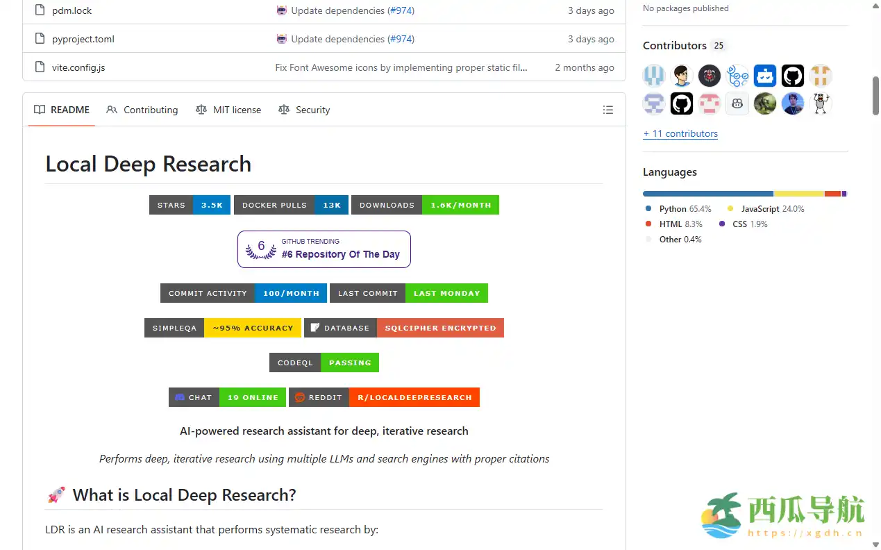 全面整合本地与云端模型的智能科研助手:Local Deep Research