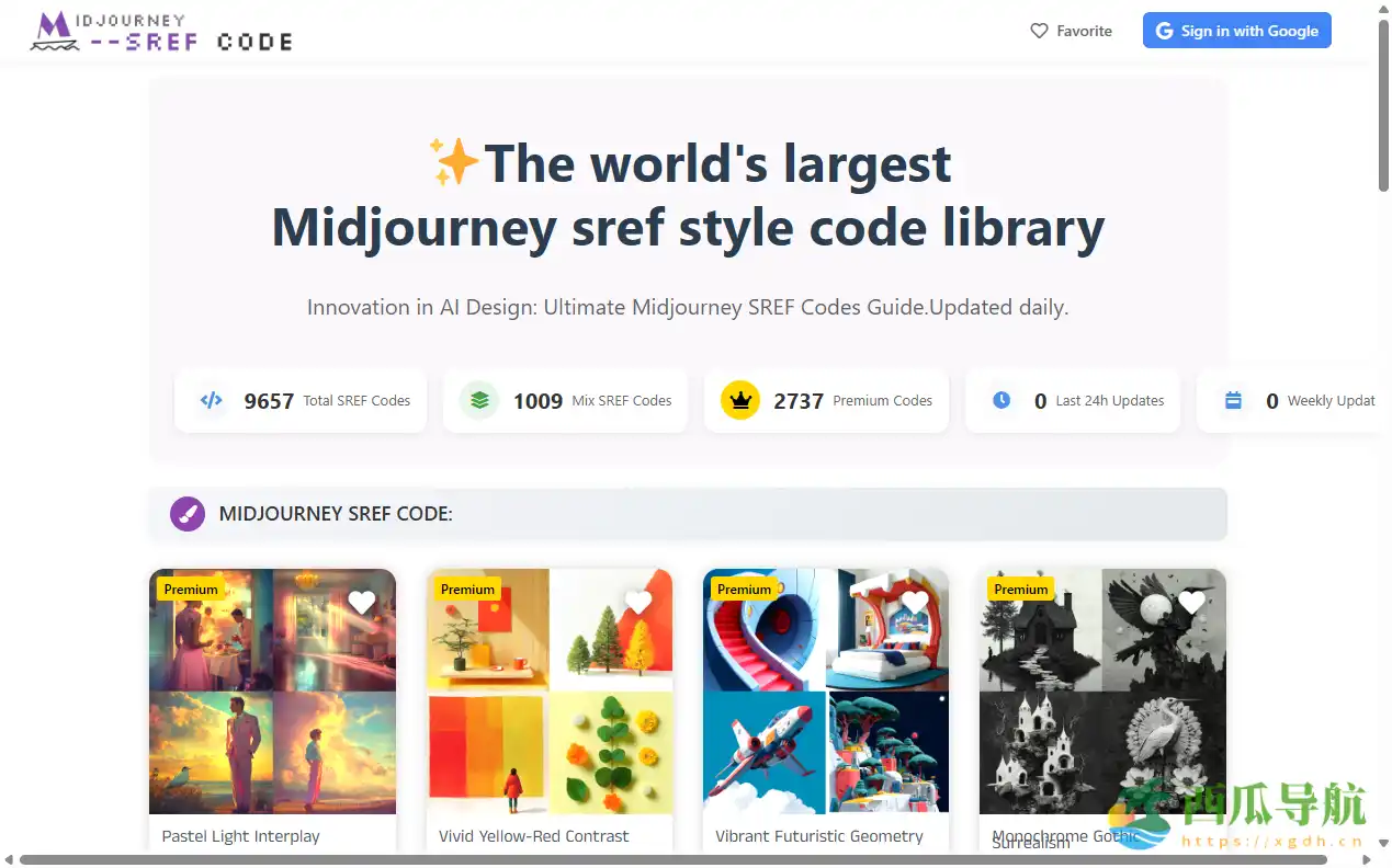 全球最大AI艺术风格参数集:Midjourney Sref Codes Library
