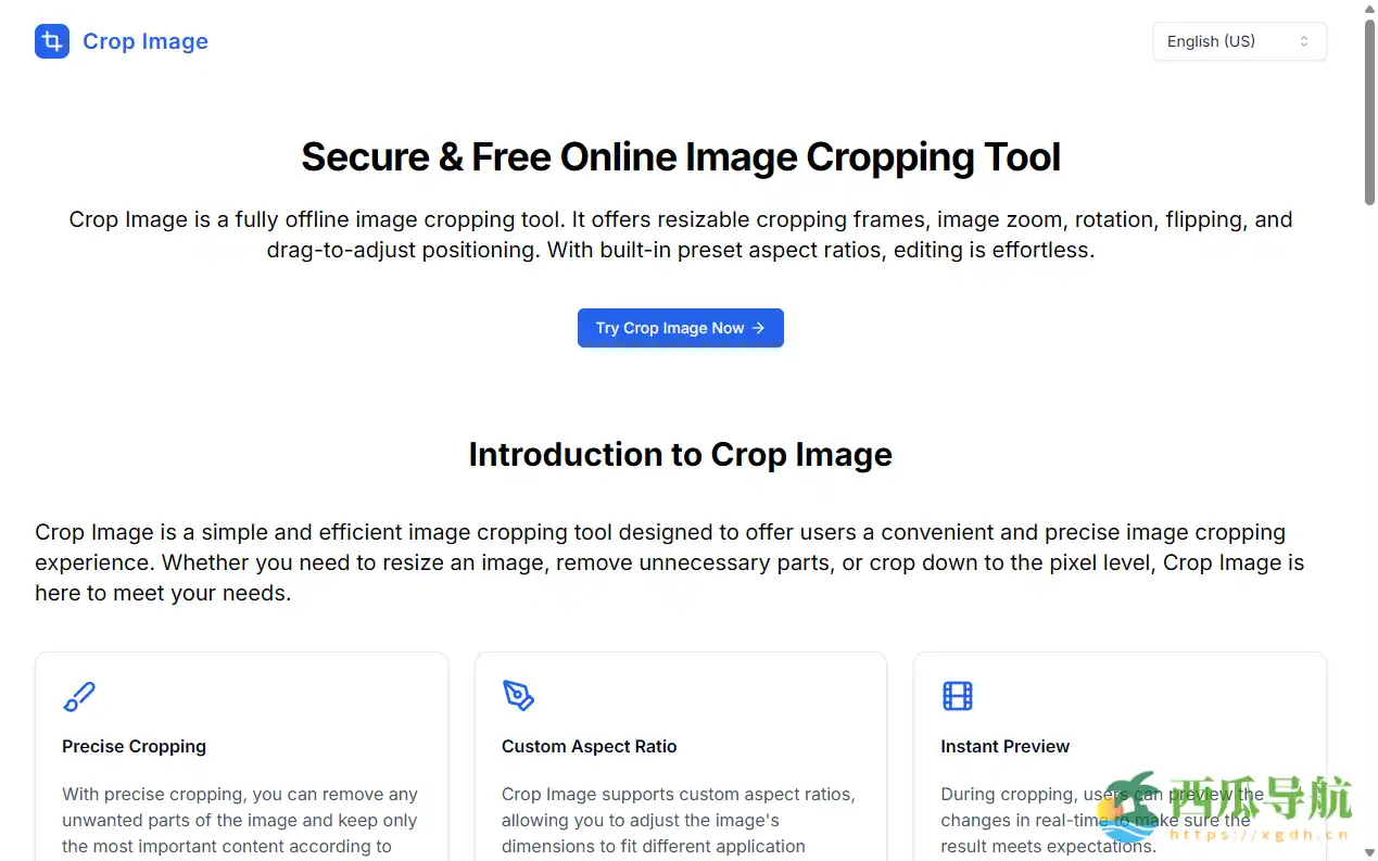 离线安全又高效的图像裁剪助手:Crop Image 在线裁剪工具