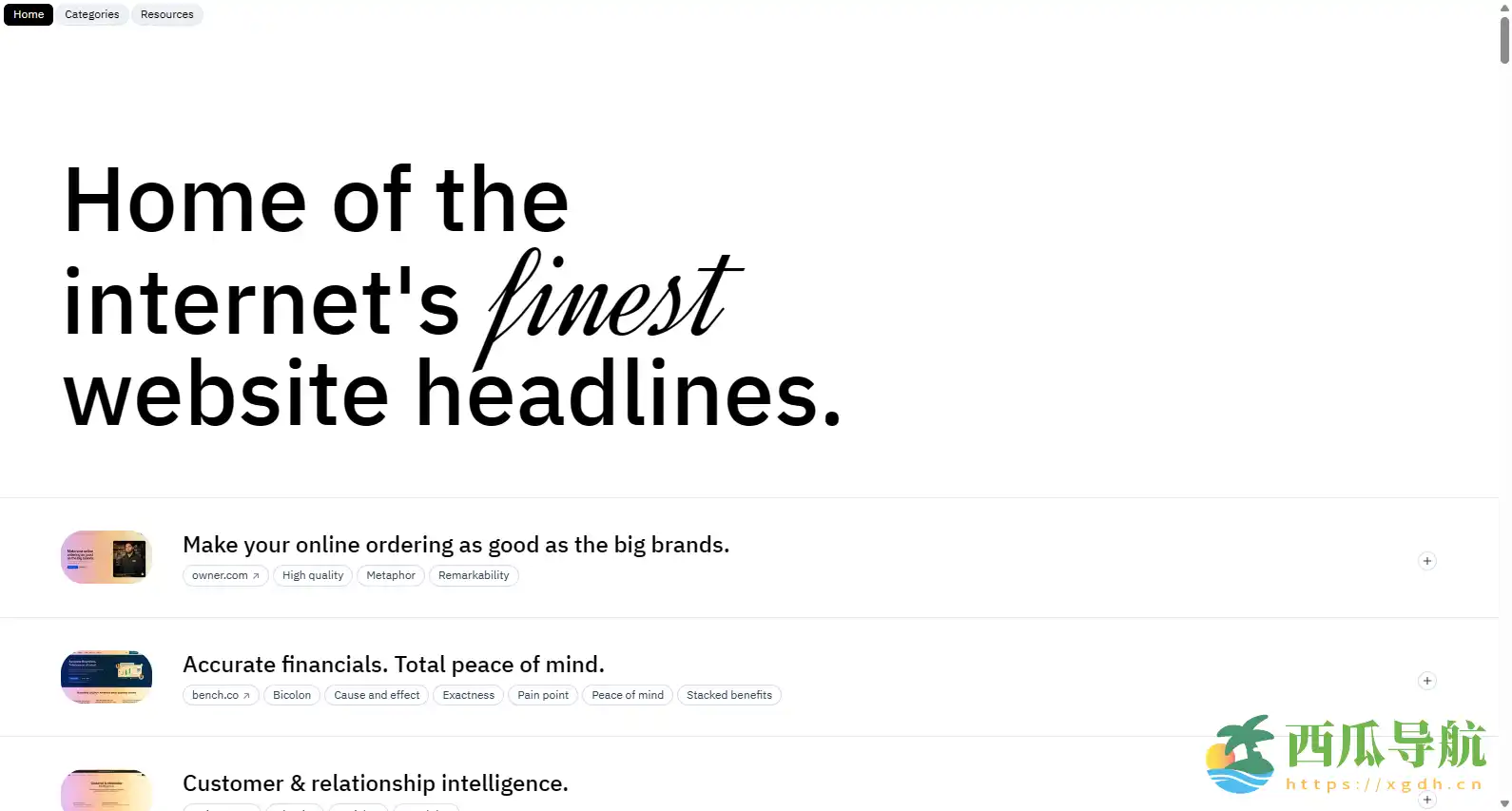 网站标题灵感收集与创作参考平台:WebsiteHeadlines 网站标题灵感库
