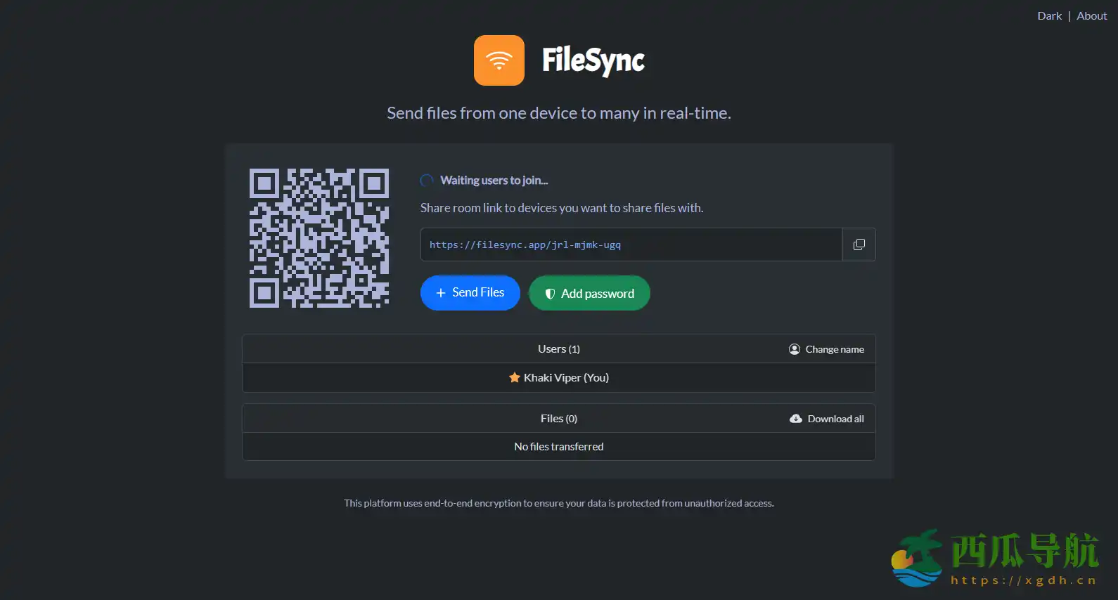 实时端到端文件传输工具:FileSync