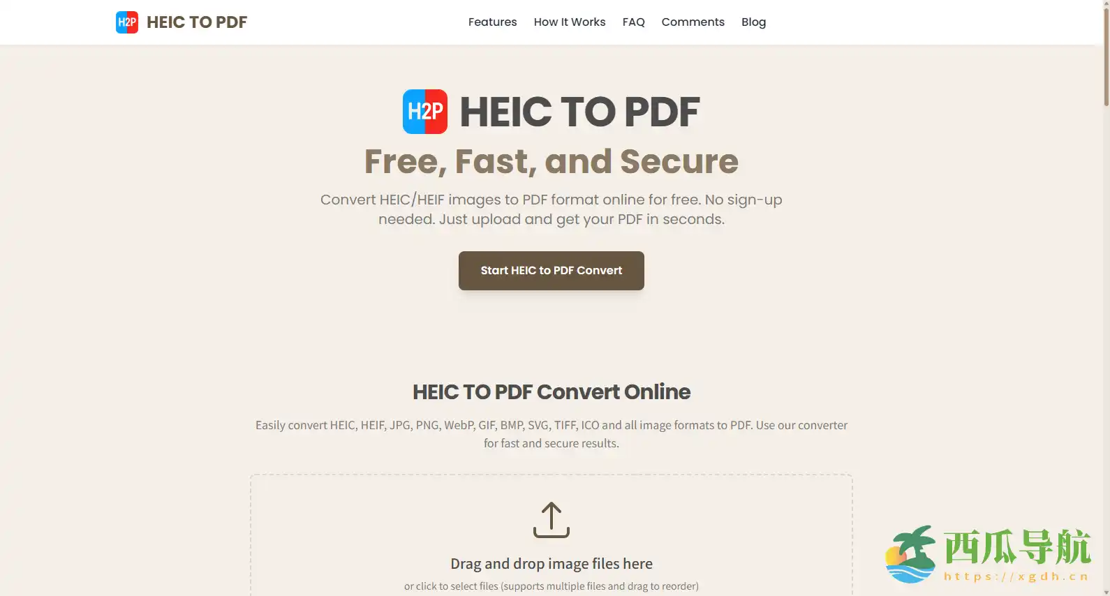 免费HEIC转PDF在线工具:HEIC TO PDF