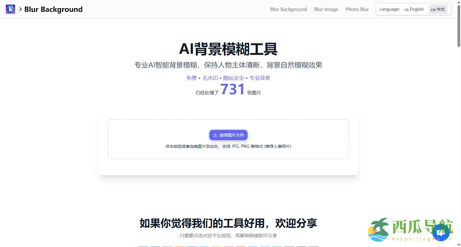 免费在线AI背景模糊工具:Blur Background 让图片主体更突出