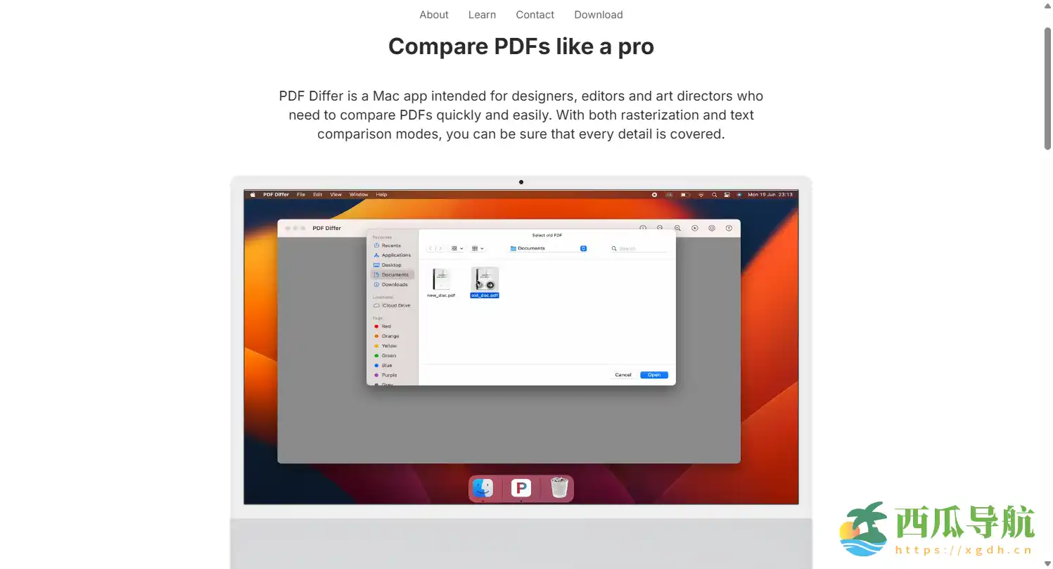 快速精确比对 PDF 差异的专业工具:PDF Differ