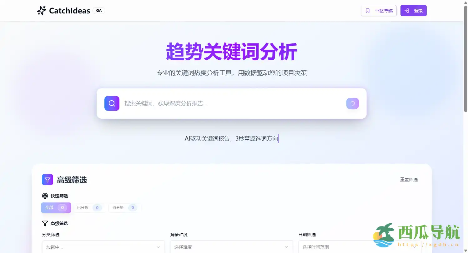 产品经理必备的数据驱动决策平台:CatchIdeas关键词分析工具