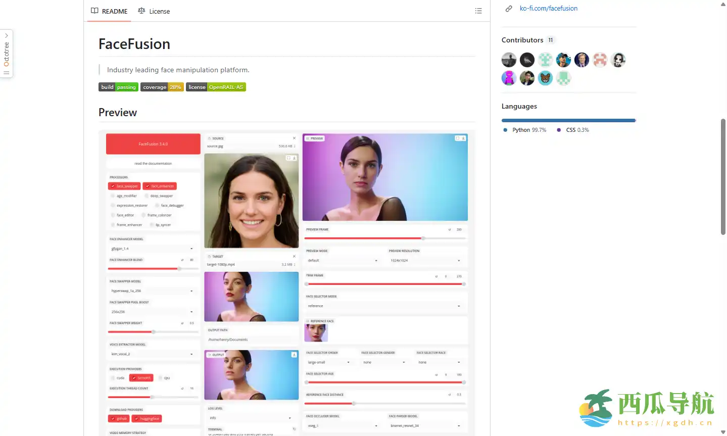 开源 AI 换脸工具:FaceFusion 高清换脸与唇形同步解析