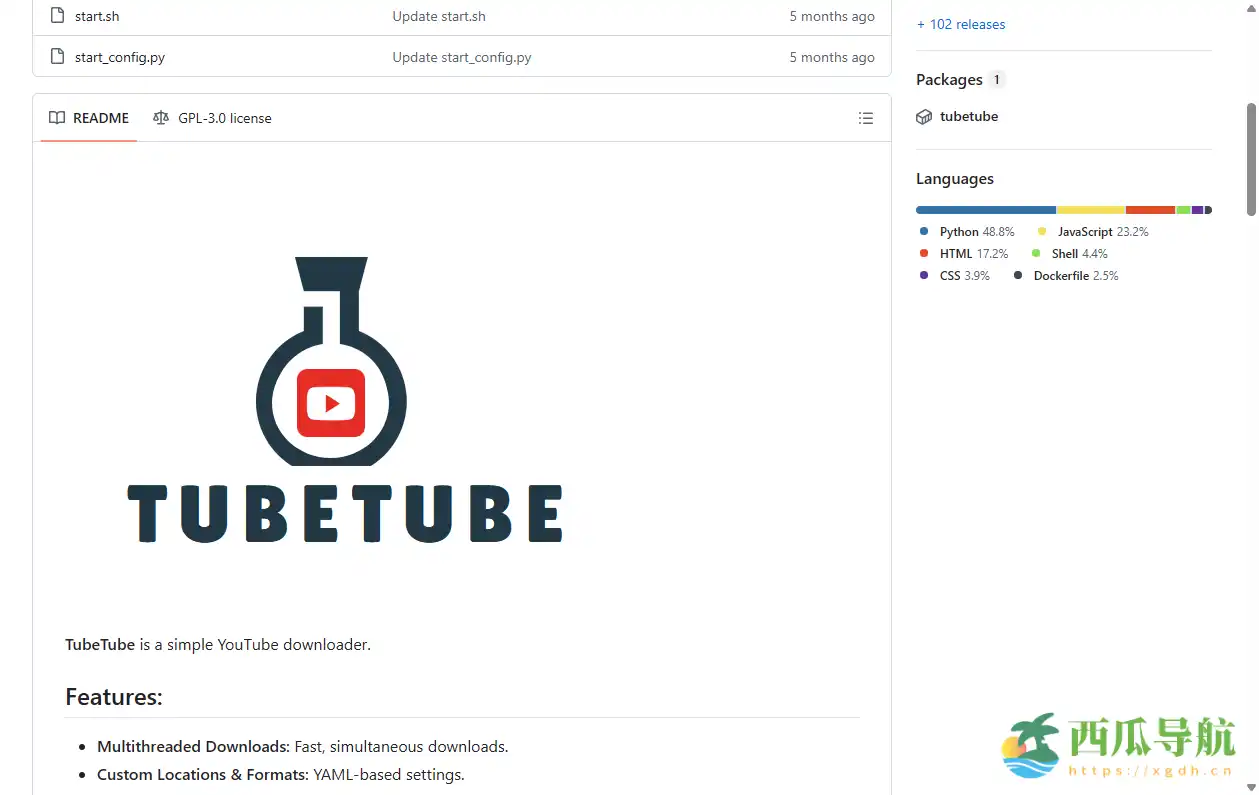 多线程高效的YouTube音视频下载工具:TubeTube