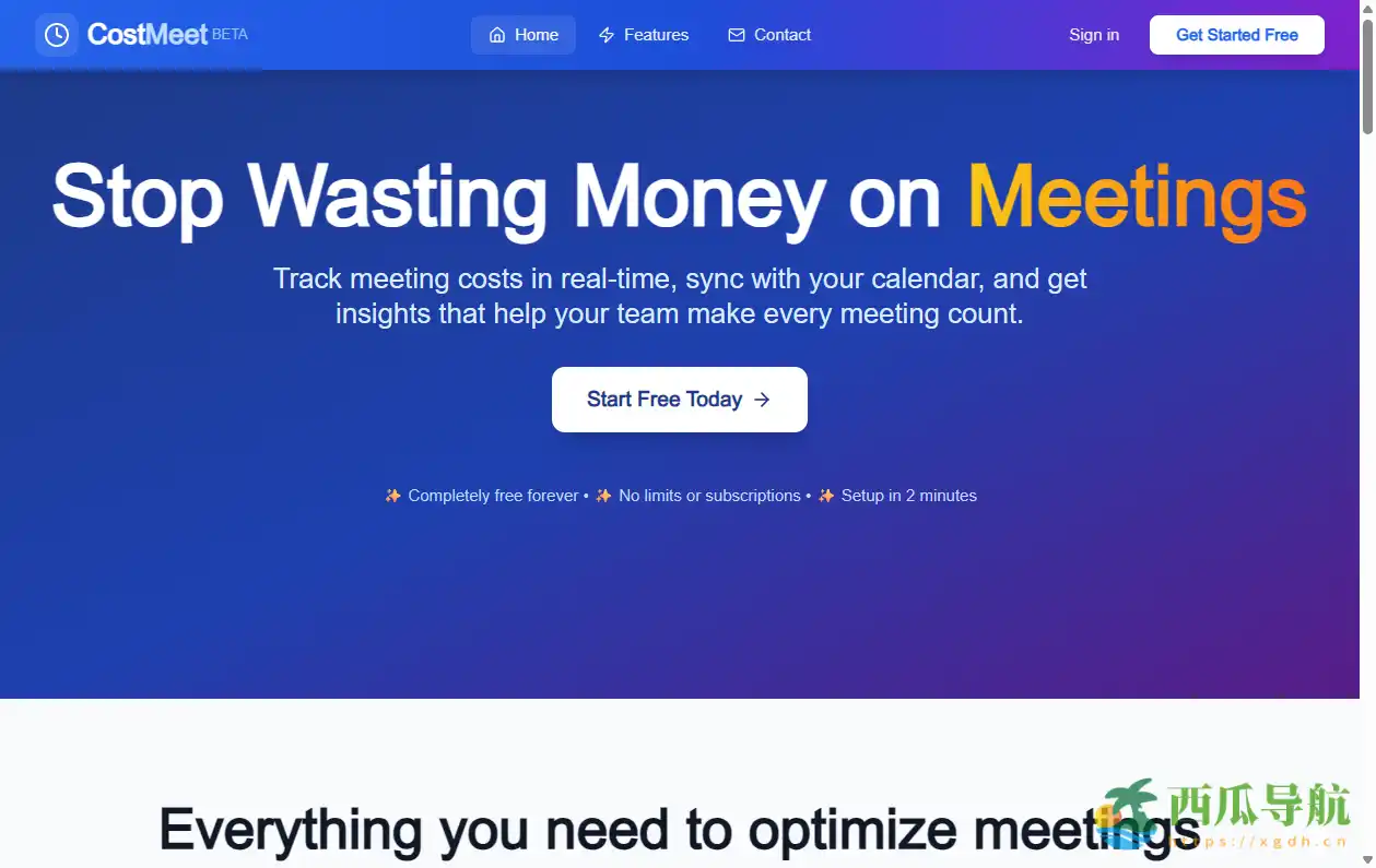 实时会议成本可视化与效率分析工具:Meeting Cost Calculator