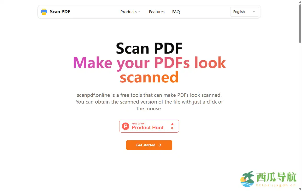 在线将 PDF 转换为扫描风格文件的轻量工具:Scan PDF