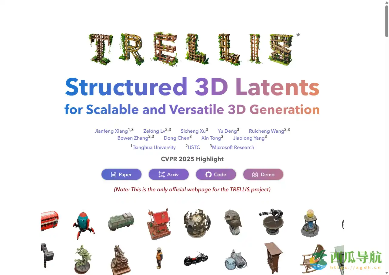 从图像生成高质量3D模型的新方案：Trellis 开源生成模型