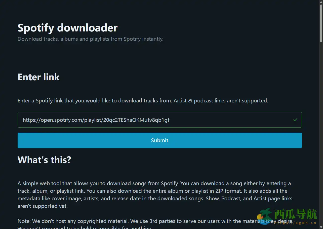 免费高音质音乐下载工具：Spotify Downloader
