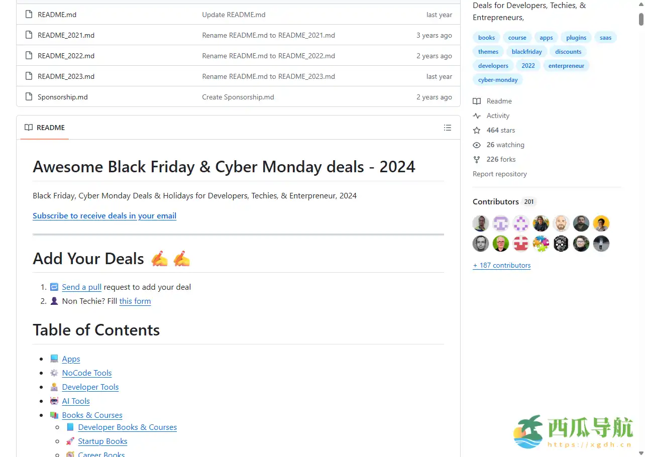 一站汇总全球开发者与创业者年度折扣资讯：Awesome Black Friday & Cyber Monday deals 2024