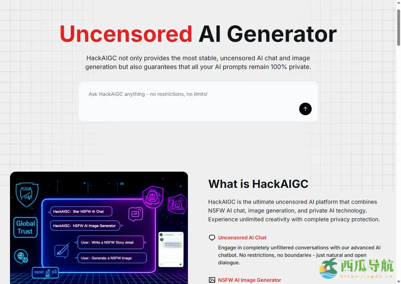 自由创作与AI交互体验平台：HackAIGC