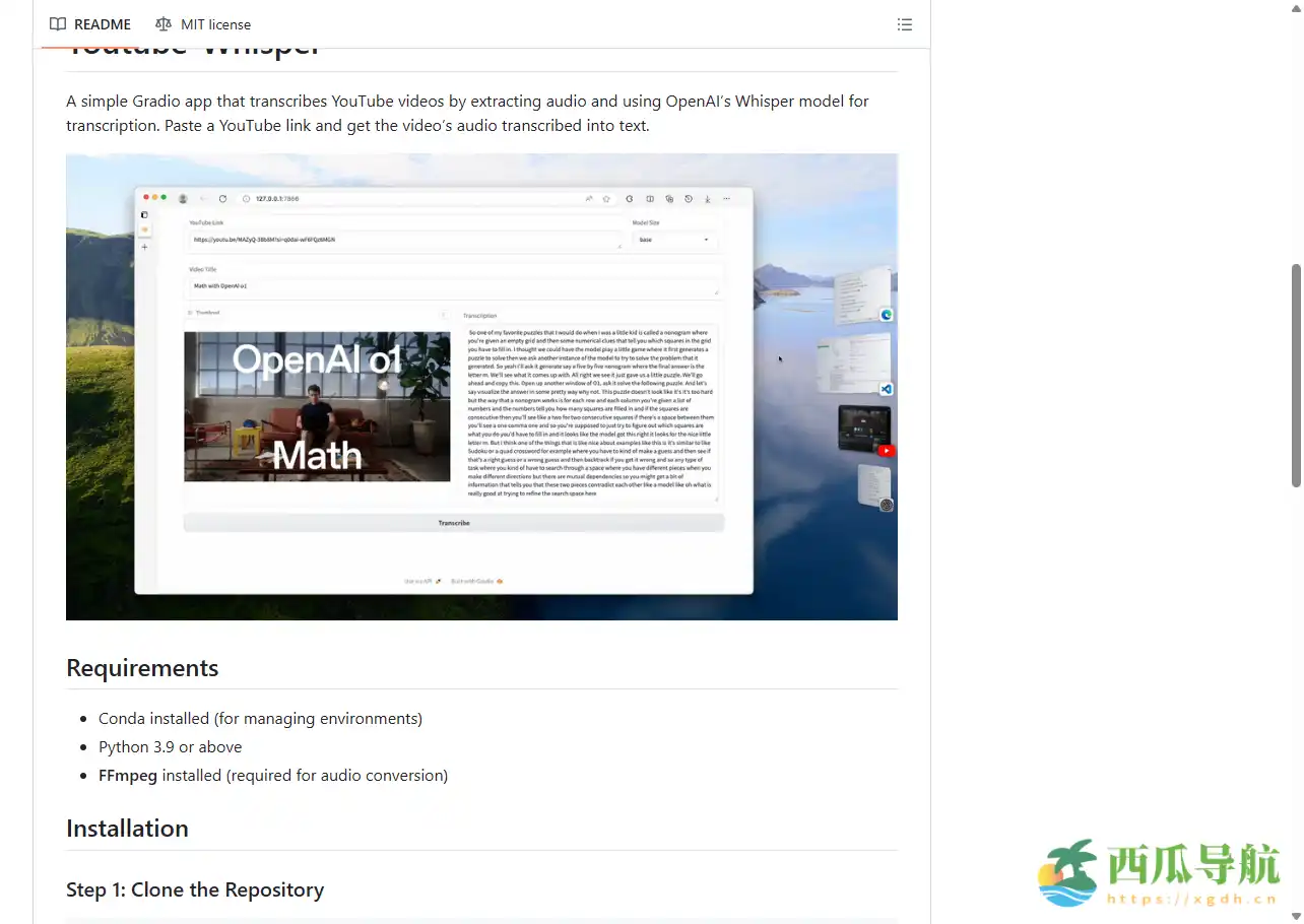 一键将视频内容转为高质量文字：Youtube-Whisper