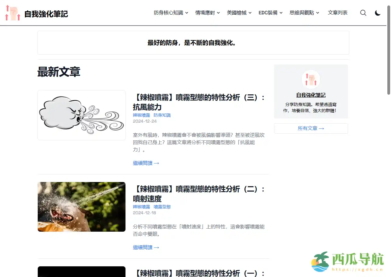 在线学习自我防护与安全策略的平台：自我強化筆記