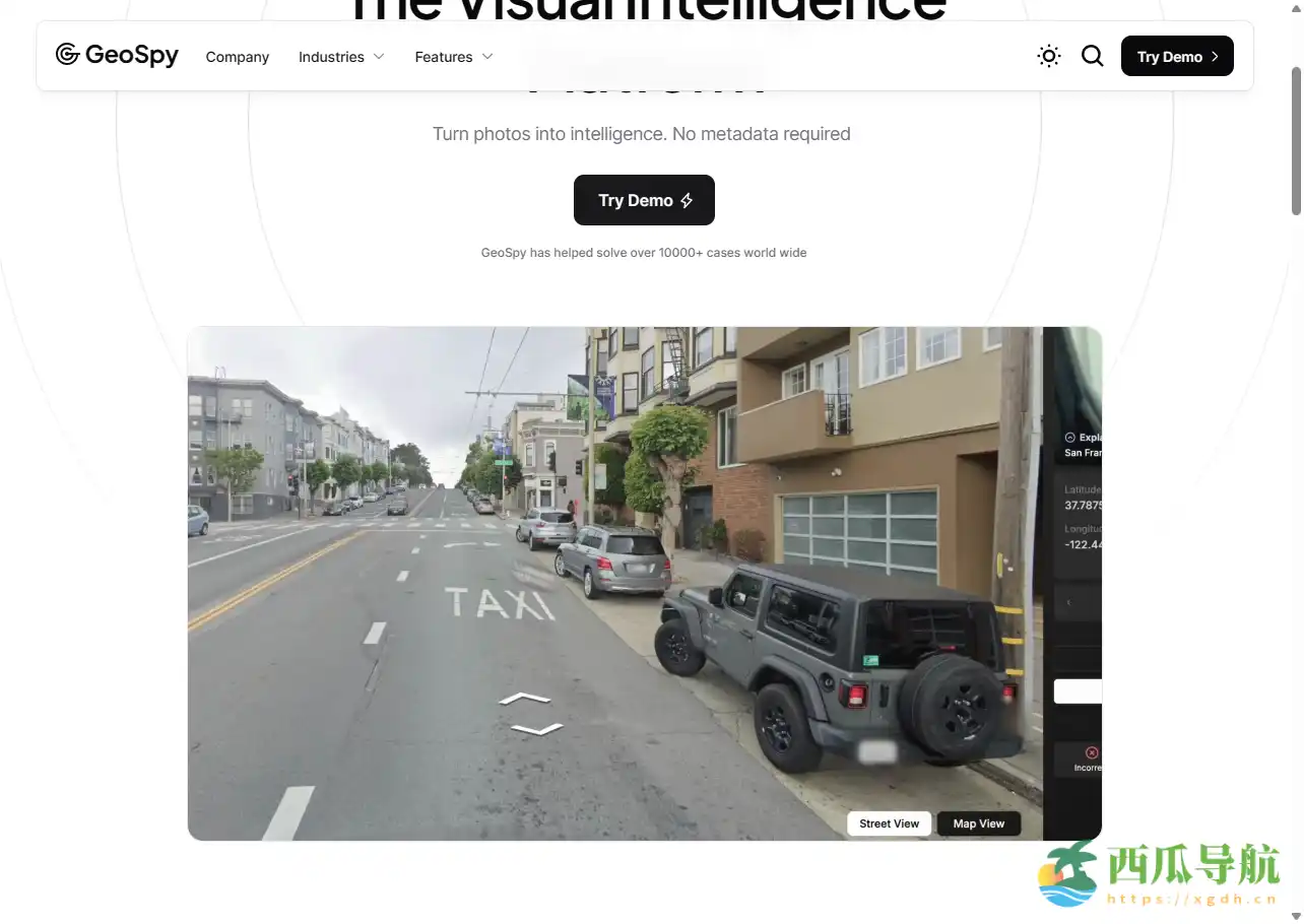 基于AI的智能图像地理识别与情报分析工具：GeoSpy AI