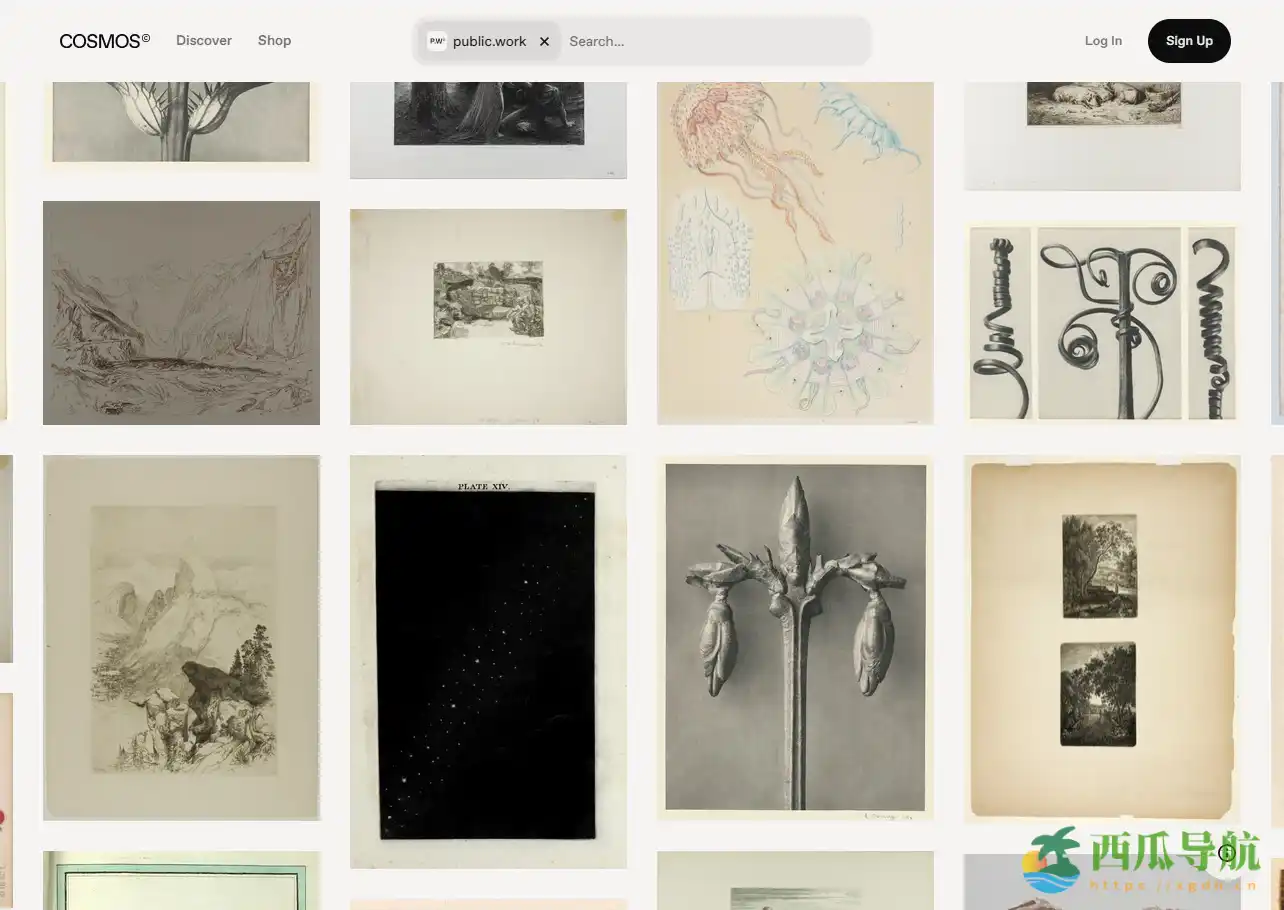 搜索与下载公共领域无版权图片：Public Work by Cosmo