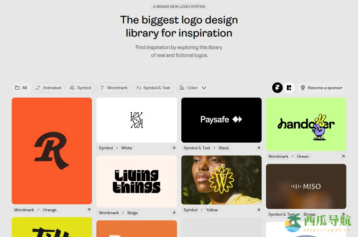 丰富多样的 LOGO 设计灵感库：Logo System 帮助创意设计者获取设计案例