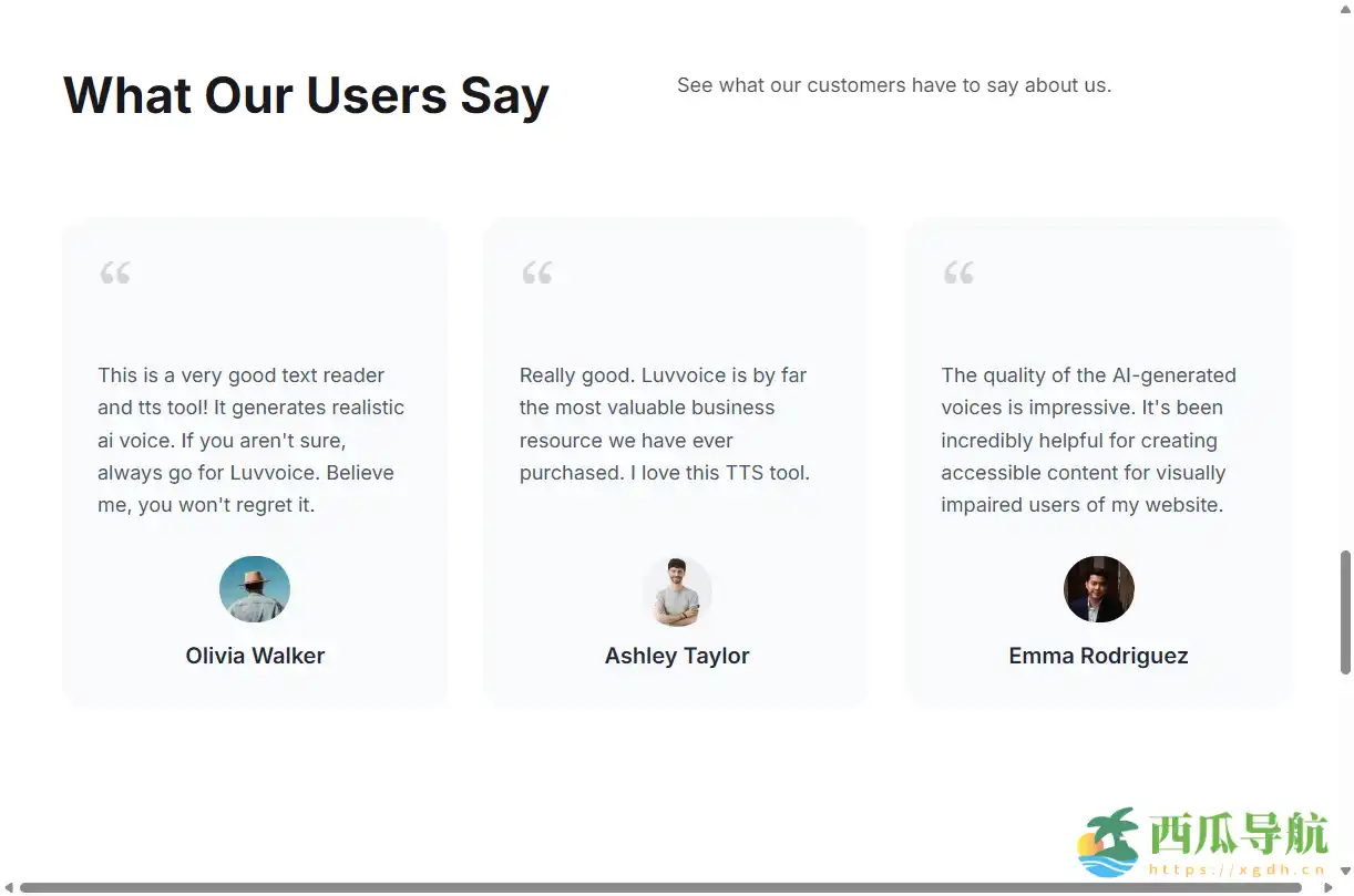 免费在线高质量 AI 文本转语音工具：Luvvoice 提供自然语音生成与多语言支持