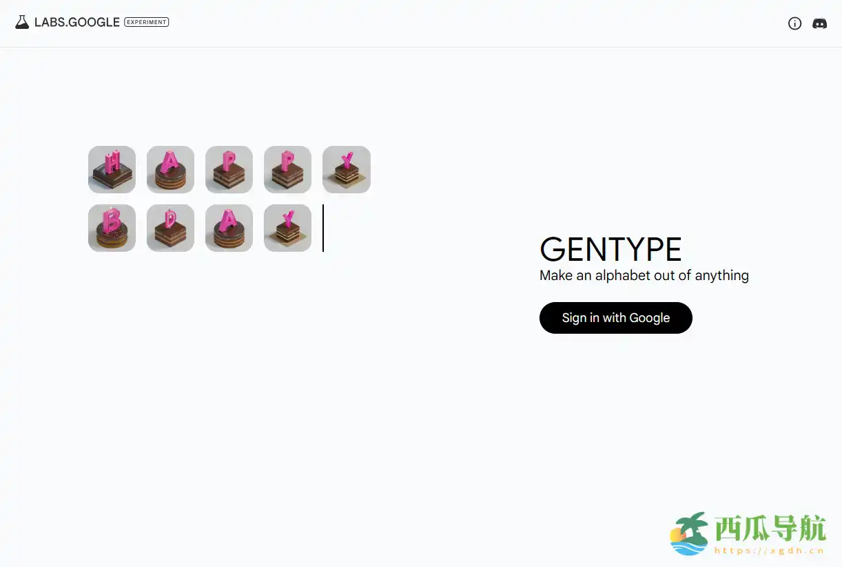AI 字母表生成实验工具：GenType