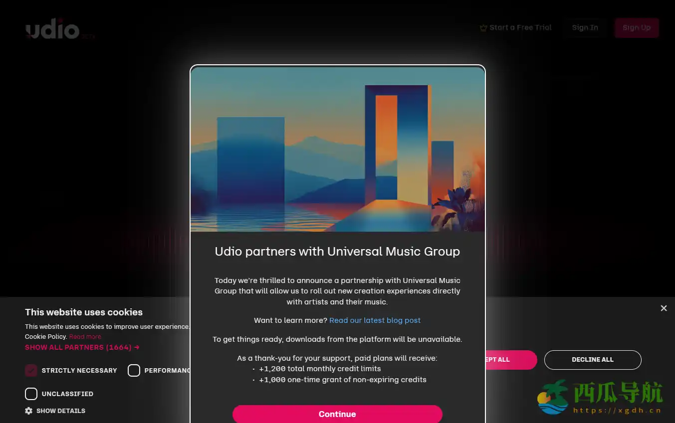 免费AI音乐创作工具：Udio 智能音乐生成器