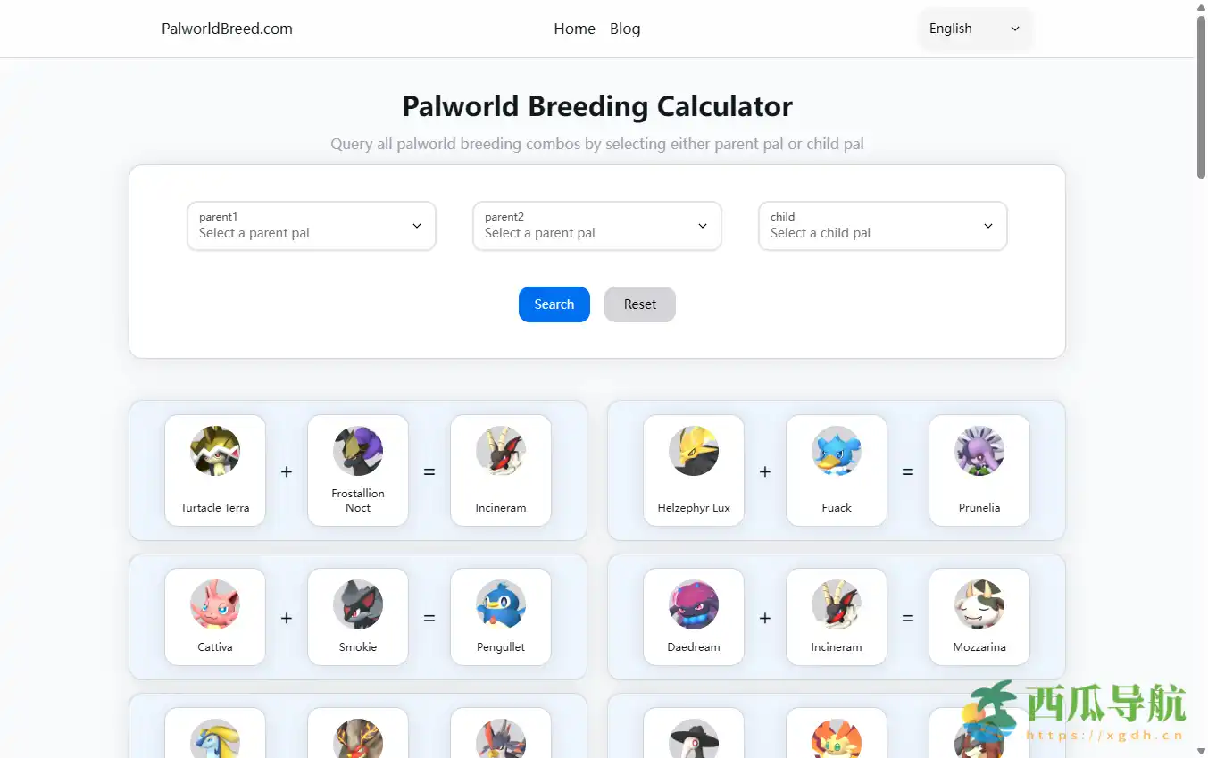 幻兽帕鲁配种公式与计算工具大全：Palworld Breeding Calculator