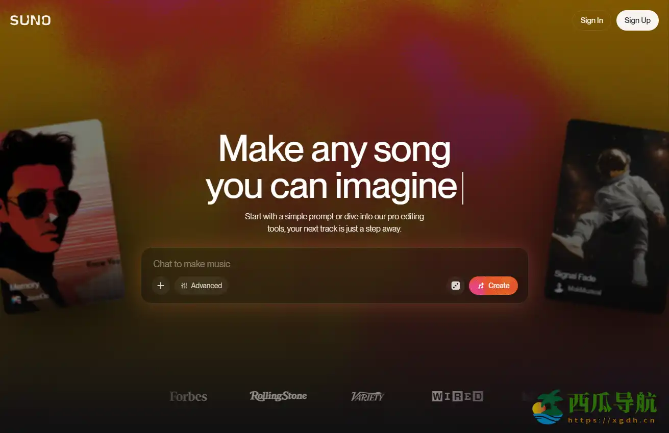 免费在线AI音乐生成工具：Suno AI 音乐生成器