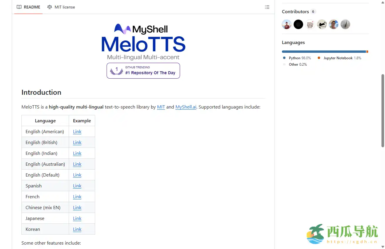 高质量多语言文本转语音工具：MeloTTS实时语音合成平台