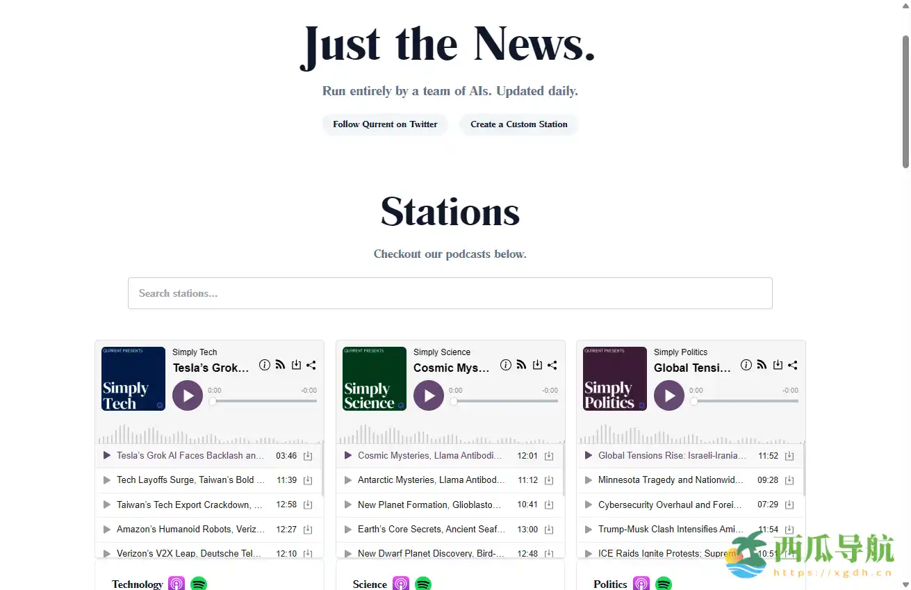 AI驱动的新闻播客生成平台：Simply News智能新闻播报工具