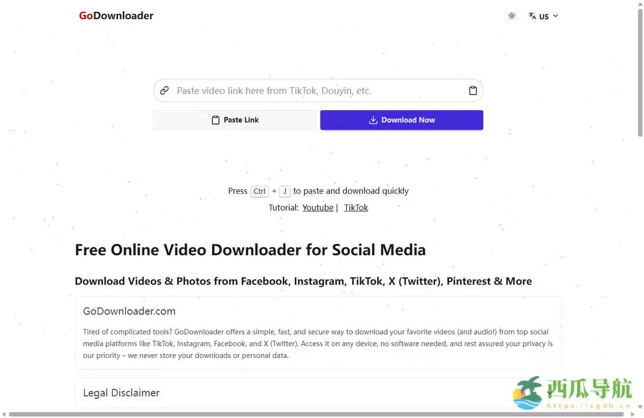 免费在线短视频下载工具：GoDownloader支持多平台高清视频获取
