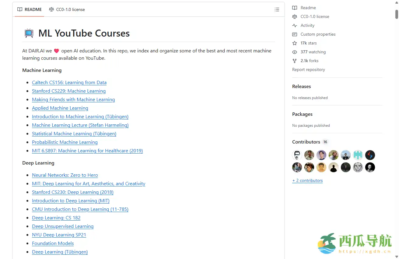 优质机器学习与人工智能课程合集：ML YouTube Courses助力系统学习