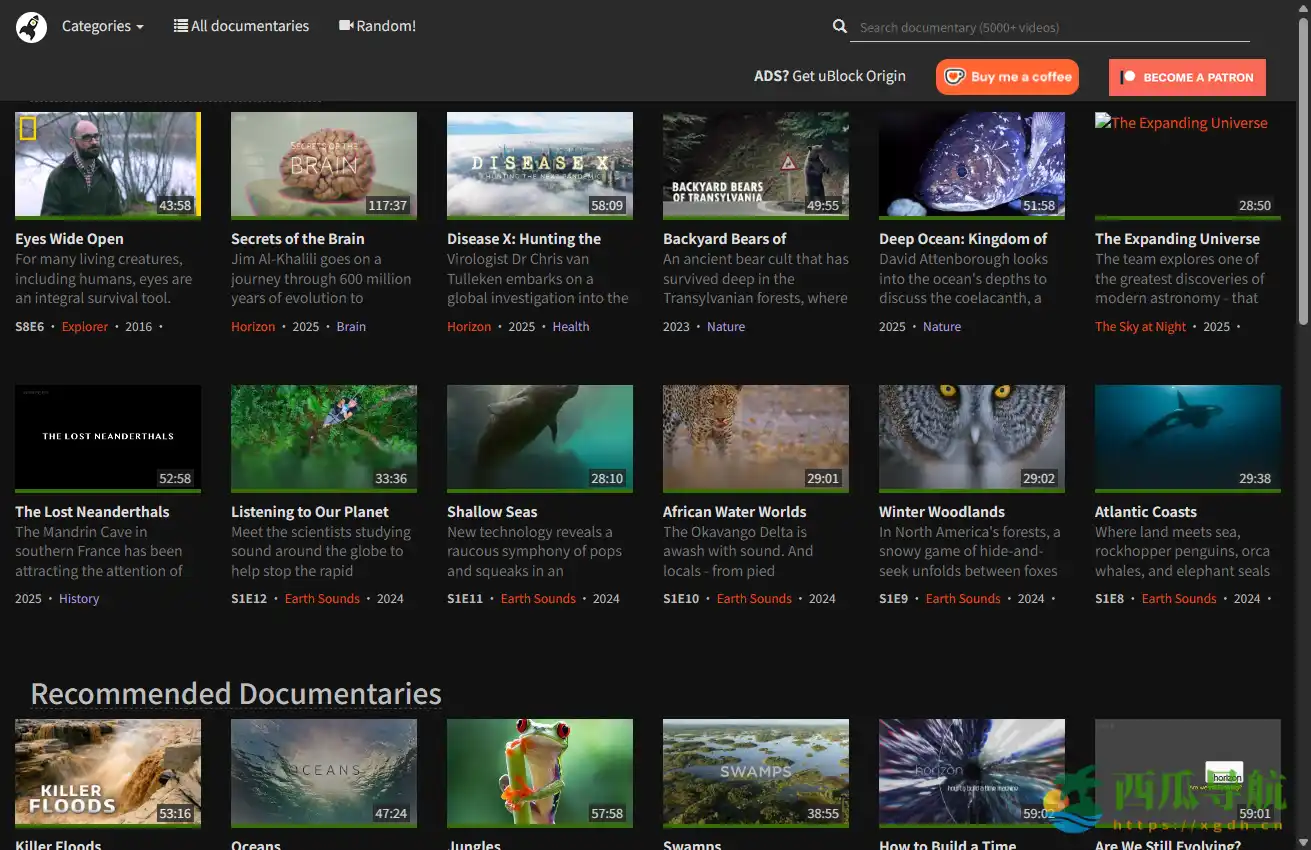 免费在线纪录片平台：ihavenotv海量资源一览