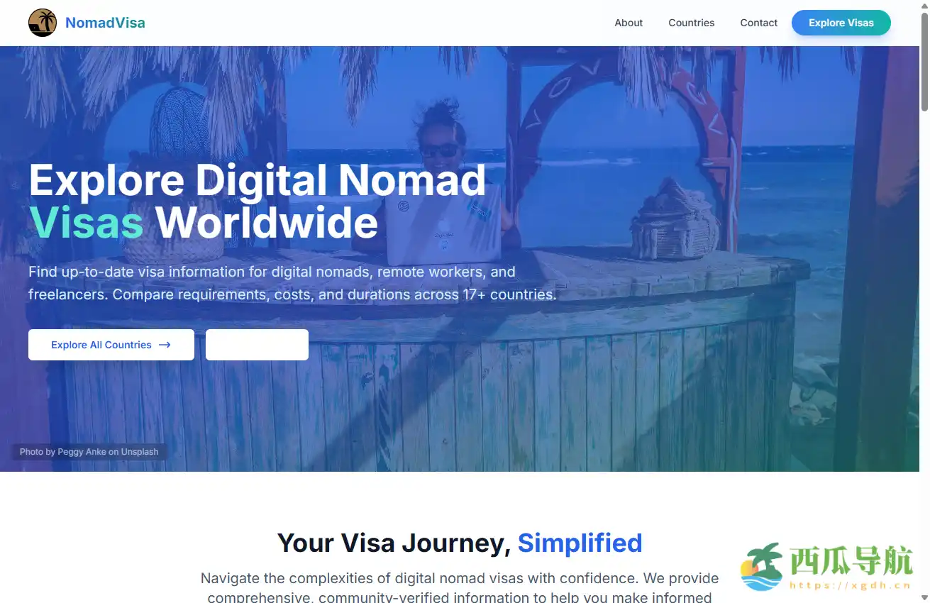 全球数字游民签证信息汇总平台：NomadVisa