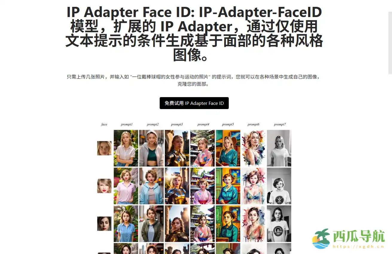 免费且易用的AI人脸克隆工具：IP Adapter FaceID