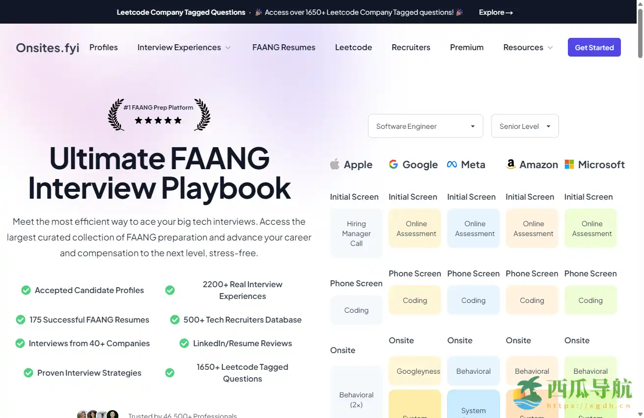 知名公司面试经验与流程分享平台：Onsites Fyi助力求职准备