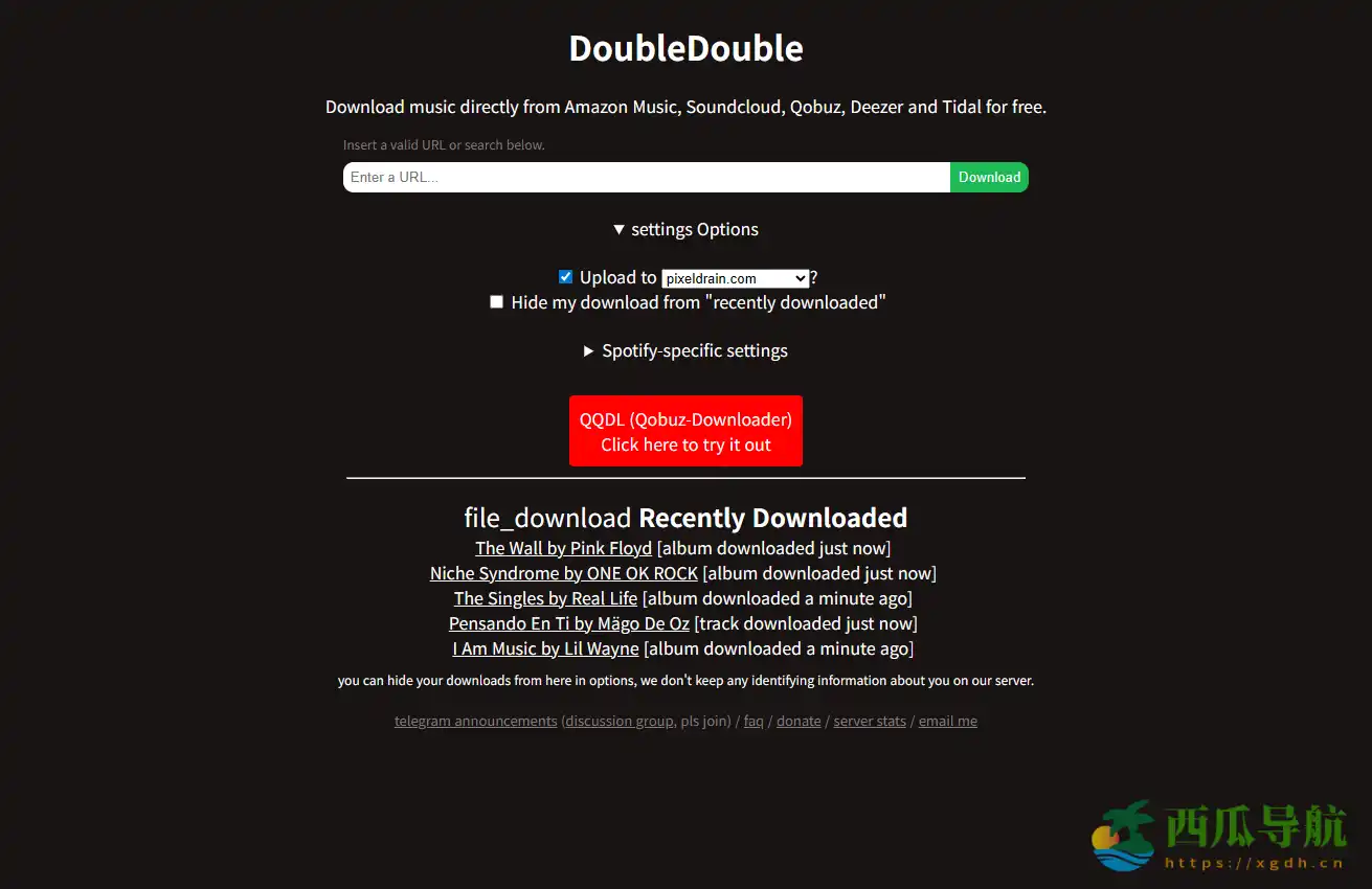 免费多平台音乐下载工具：DoubleDouble一键获取Spotify与主流音乐资源