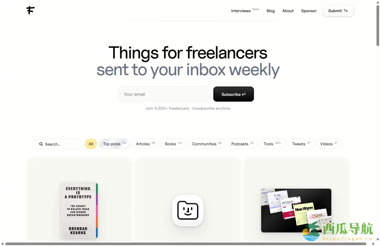 自由职业资源整合平台：Freelance Things
