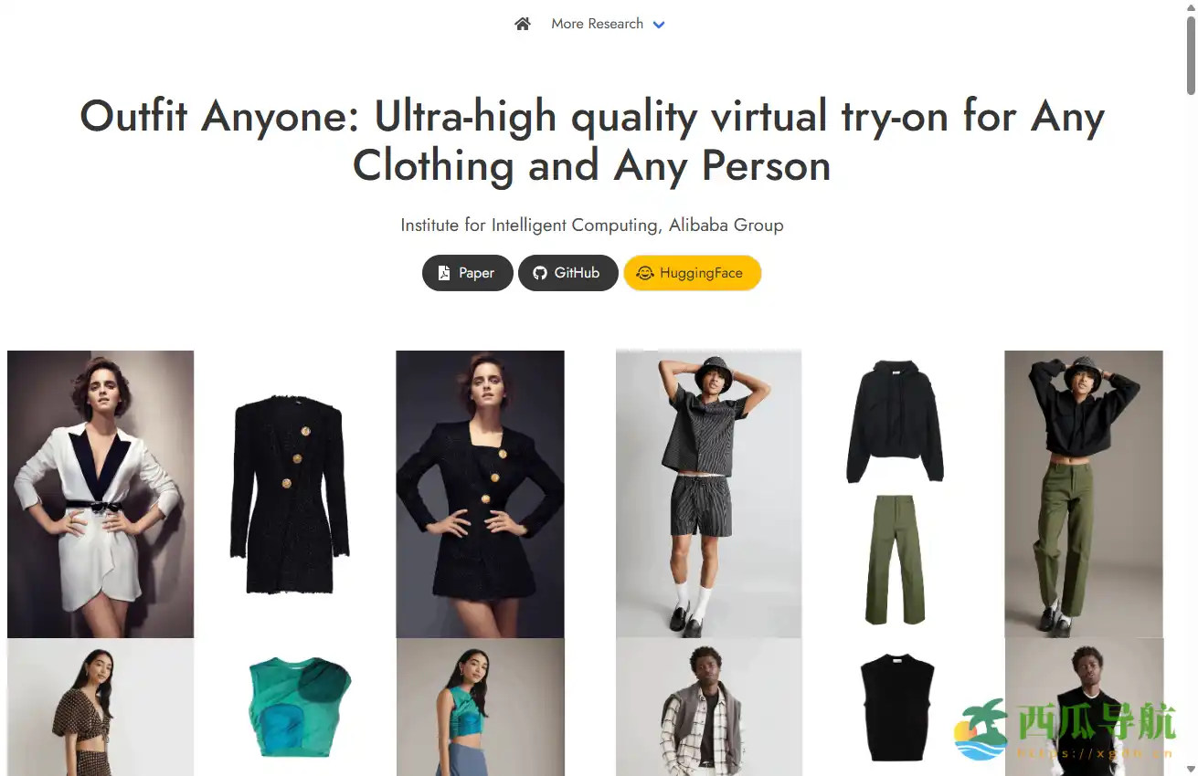 高保真 AI 虚拟试穿技术：Outfit Anyone