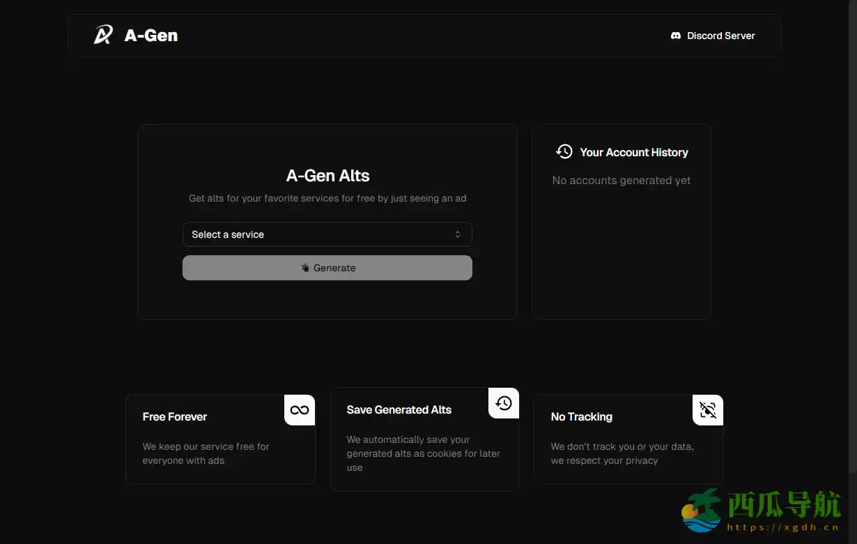 自动获取各类在线服务账号工具：A-Gen Accounts 使用指南与体验