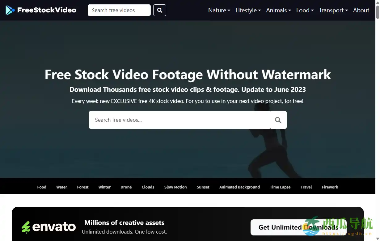 免费高质量 4K 视频素材平台：Free Stock Video