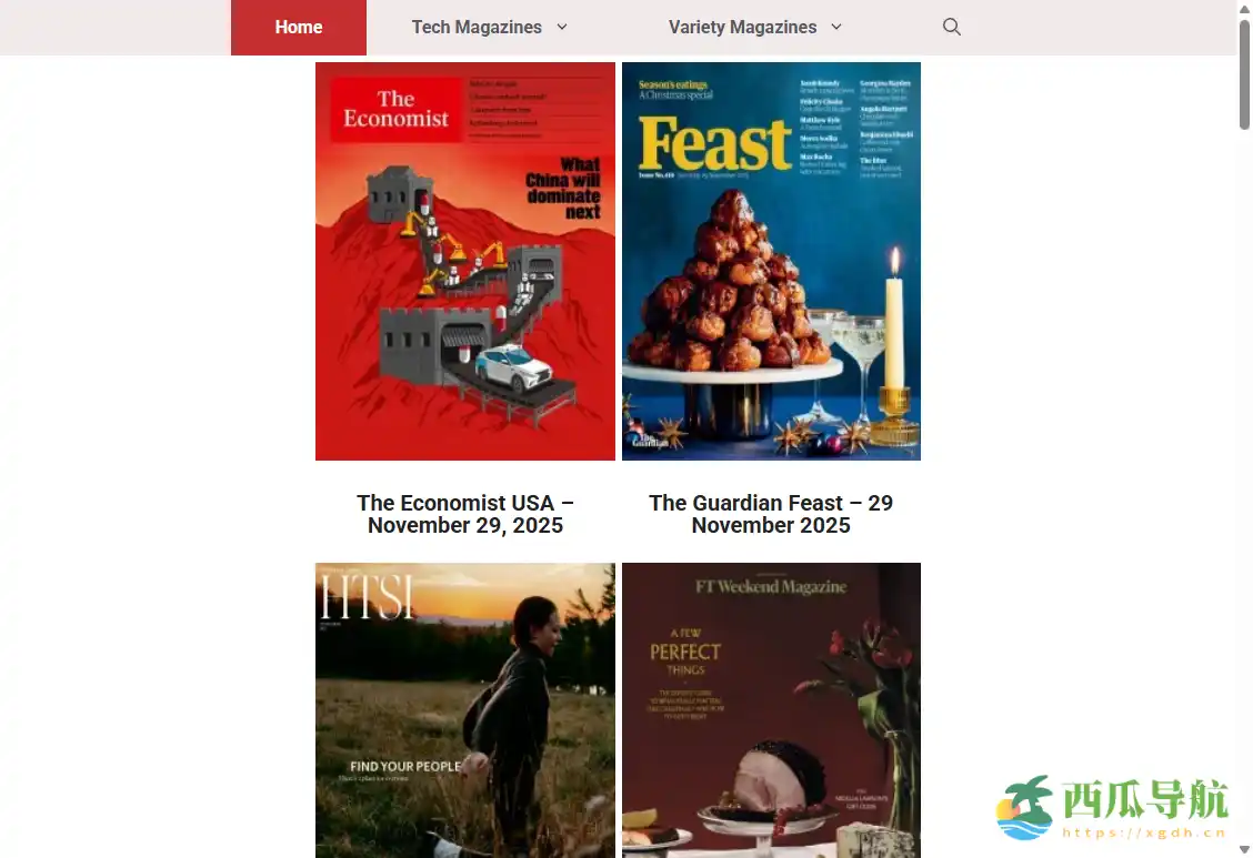 在线免费英文杂志与外刊下载平台：Free Magazines