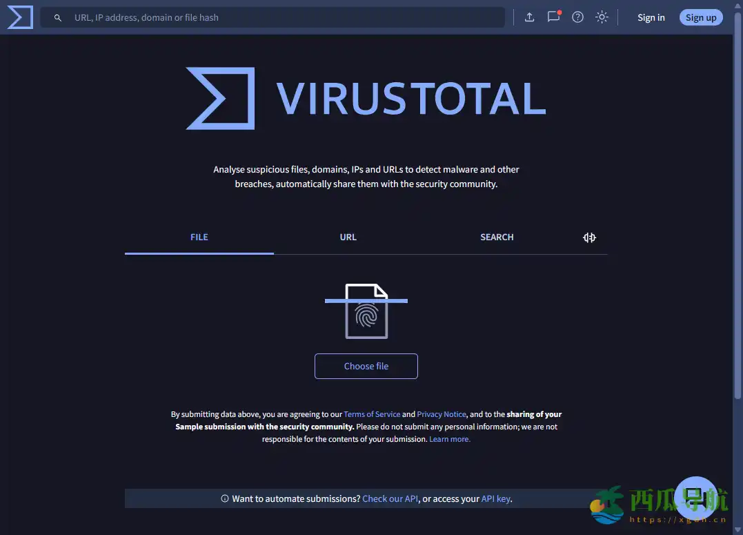 多引擎检测文件与链接安全风险的在线分析平台：VirusTotal