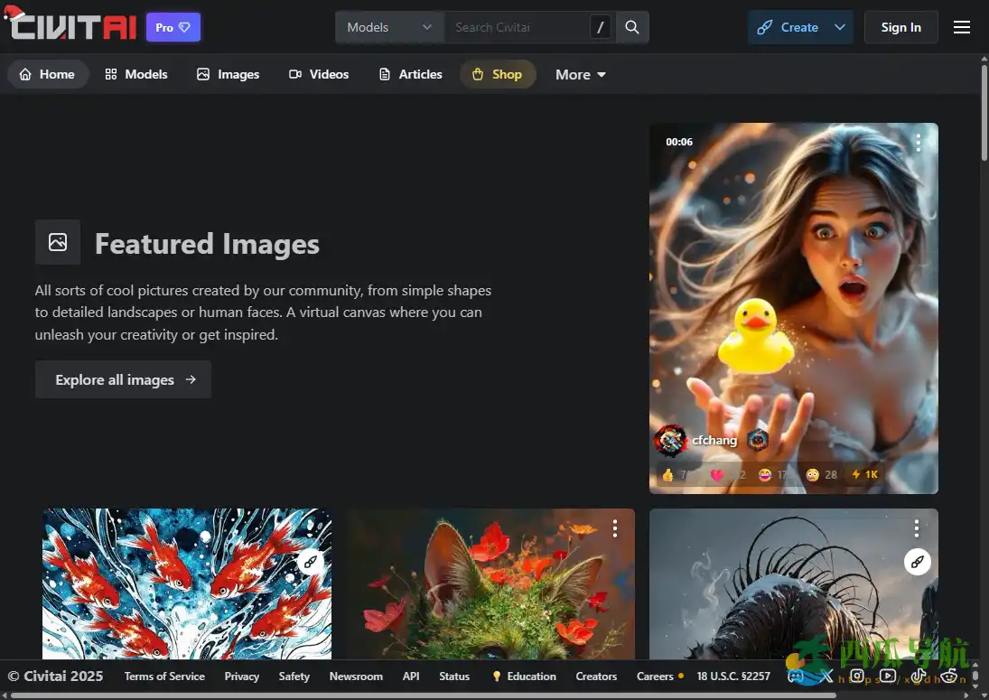 面向 AI 图像创作的模型共享与交流平台:Civitai