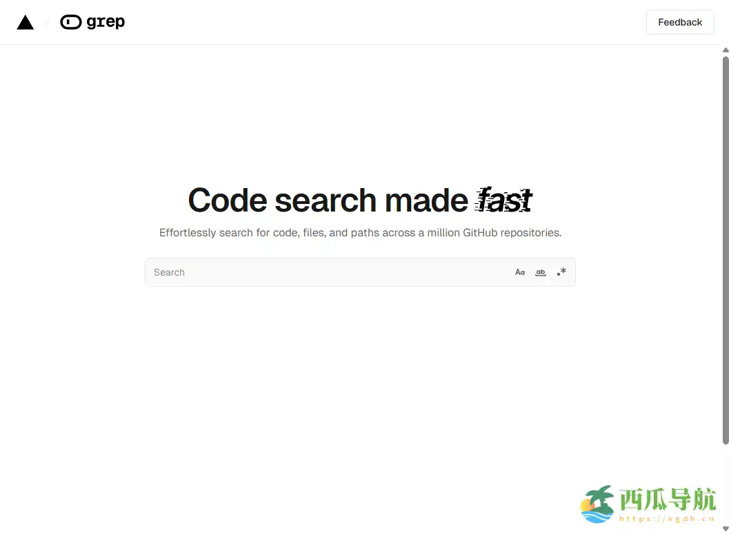 支持正则与多语言筛选的在线代码搜索工具：grep app