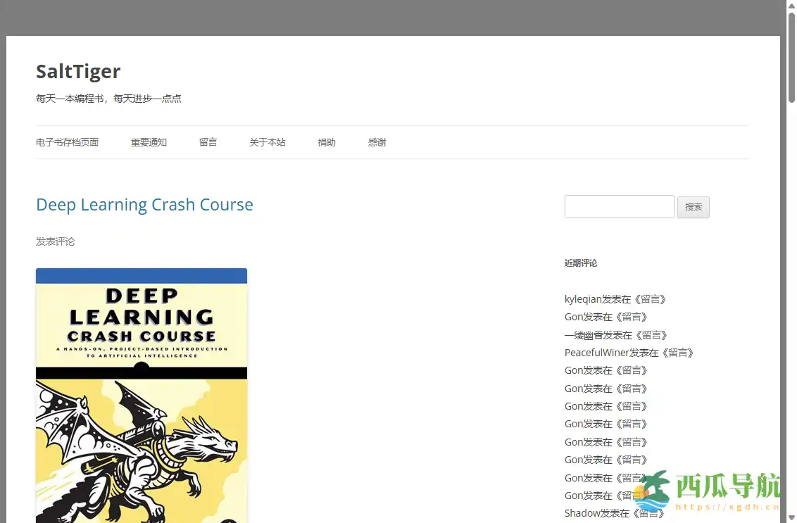 英文原版编程书免费分享平台：SaltTiger每天一本编程书